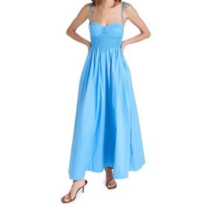 Staud Landry Blue Maxi Dress